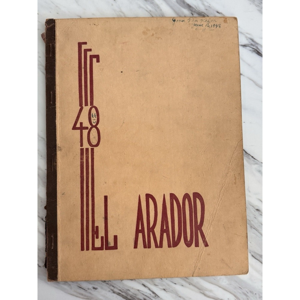 RARE 1948 GHS El Arador Yearbook - Vintage Post-War Era Autographed High School